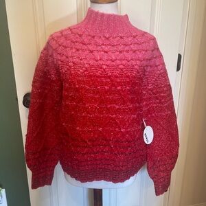 Staud Evelyn sweater color loch cherry - lollipopp / cherry